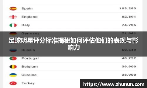 足球明星评分标准揭秘如何评估他们的表现与影响力